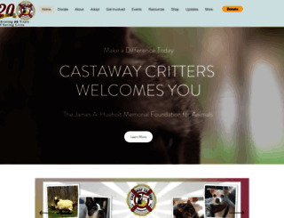 castawaycritters.org screenshot