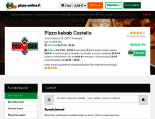 castello.pizza-online.fi screenshot