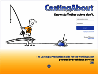 castingabout.com screenshot