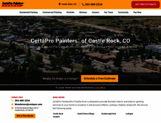 castle-rock.certapro.com screenshot