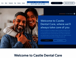 castledentalcare.org.uk screenshot
