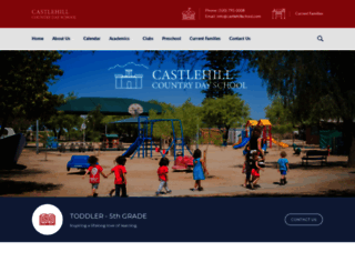 castlehillschool.com screenshot