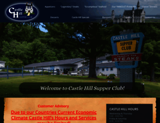 castlehillsupperclub.com screenshot