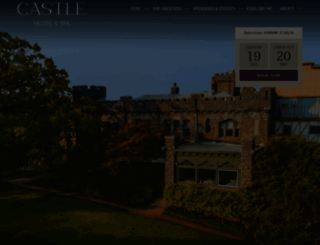 castlehotelandspa.com screenshot