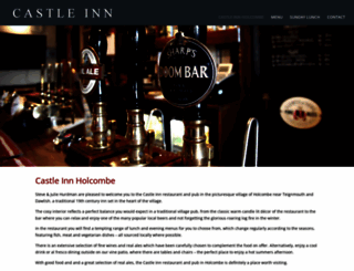castleinnholcombe.co.uk screenshot