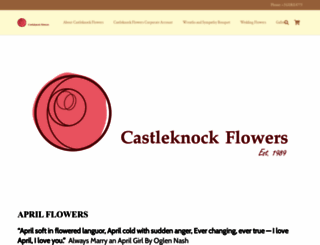 castleknockflowers.ie screenshot