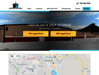 castlelockselfstorage.com screenshot