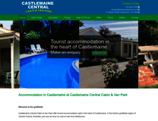 castlemaine-accommodation.com.au screenshot