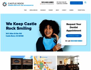 castlerockmoderndentistry.com screenshot