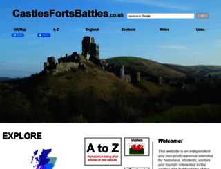 castlesfortsbattles.co.uk screenshot