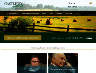 castletonfestival.org screenshot