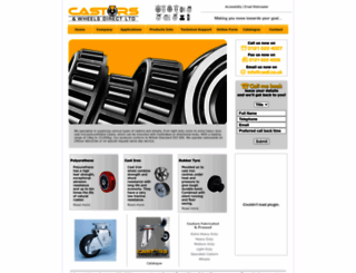 castorswheelsdirect.com screenshot