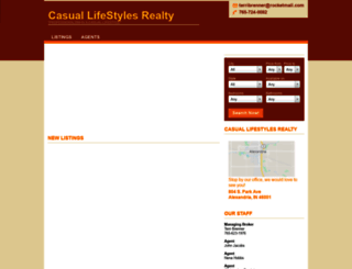casuallifestylesrealty.com screenshot