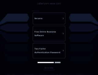 cataclysm-wow.com screenshot