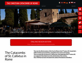 catacombe.roma.it screenshot