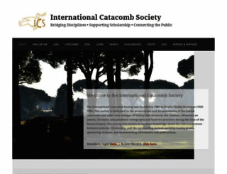 catacombsociety.org screenshot