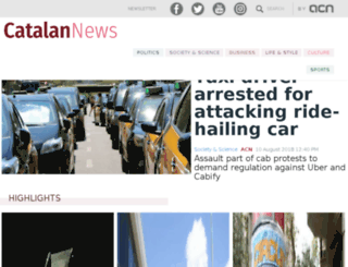 catalannewsagency.com screenshot