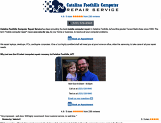 catalinafoothillscomputerrepair.com screenshot
