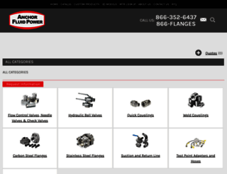 catalog.anchorfluidpower.com screenshot