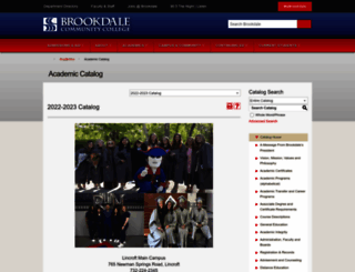 catalog.brookdalecc.edu screenshot
