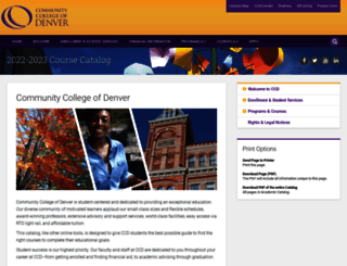 catalog.ccd.edu screenshot