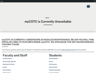 catalog.cotc.edu screenshot