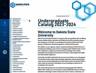 catalog.dsu.edu screenshot