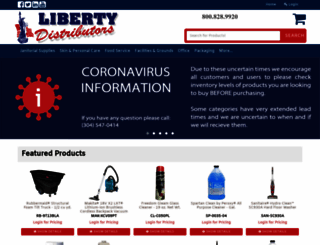 catalog.libertydistributors.com screenshot