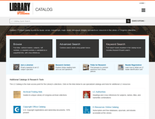 catalog.loc.gov screenshot