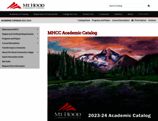 catalog.mhcc.edu screenshot