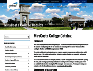 catalog.miracosta.edu screenshot