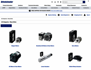 catalog.orientalmotor.com screenshot