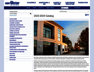 catalog.sunyulster.edu screenshot