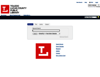 catalog.toledolibrary.org screenshot