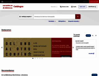 catalogo-bibliotecas.cervantes.es screenshot