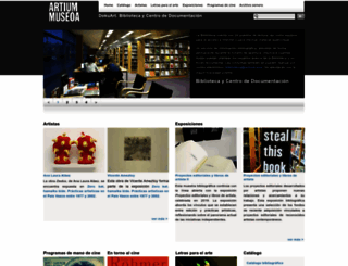 catalogo.artium.org screenshot