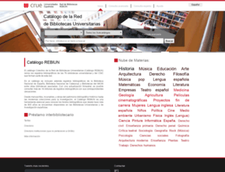 catalogo.rebiun.org screenshot