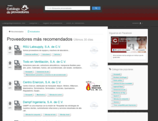 catalogodeproveedores.com screenshot