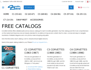 catalogs.corvettecentral.com screenshot