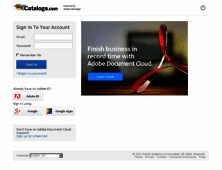 catalogs.echosign.com screenshot