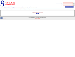 catalogue-bibliotheques.upmc.fr screenshot