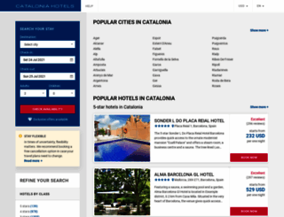 cataloniatophotels.com screenshot