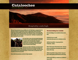 cataloocheeranch.com screenshot