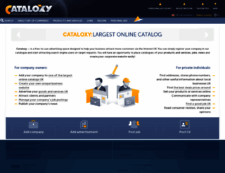 cataloxy.co.uk screenshot