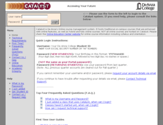 catalyst.deanza.edu screenshot