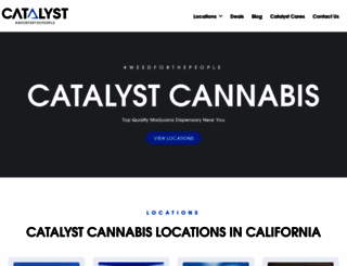 catalystcannabis.co screenshot