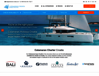 catamaran-croatia.com screenshot