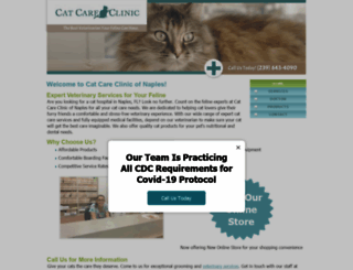 catcareclinicofnaplesfl.com screenshot