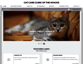 catcareclinicofthenyacks.com screenshot