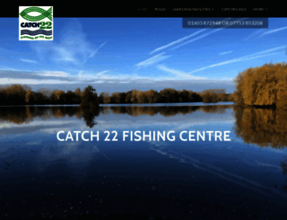 catch22fishingcentre.co.uk screenshot